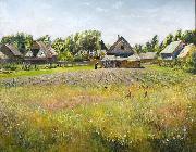 Nikolay Nikanorovich Dubovskoy Rural landscape oil painting